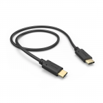 Nabíjací kábel, USB-C - USB-C, 0,5 m, čierny Nabíjací kábel, USB-C - USB-C, 0,5 m, čierny