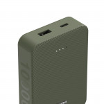 Colour 10, powerbanka 10000 mAh, 3 A, výstup: USB-C, USB-A, zelená