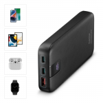 Powerbanka PD 20, 20000 mAh, 2x USB‑C + USB‑A, LED, PD, Qualcomm Powerbanka PD 20, 20000 mAh, 2x USB‑C + USB‑A, LED, PD, Qualcomm
