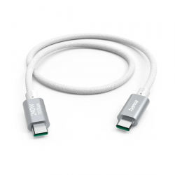 USB-C 3.2 Gen2 kábel, 1,5 m, 10 Gb/s, 240 W, biely