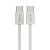 Nabíjací kábel Fabric, USB-C - USB-C, 1 m, nylon, béžová