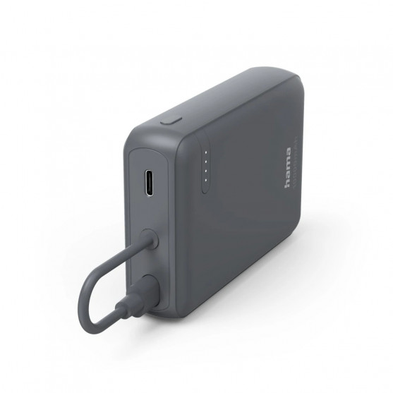 Power Pack Travel s káblom, 10000 mAh, 2x USB‑C, antracit