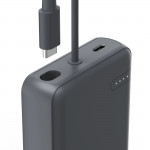 Power Pack Travel s káblom, 10000 mAh, 2x USB‑C, antracit