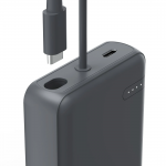 Power Pack Travel s káblom, 10000 mAh, 2x USB‑C, antracit