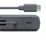 Power Pack Travel s káblom, 10000 mAh, 2x USB‑C, antracit