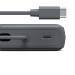 Power Pack Travel s káblom, 10000 mAh, 2x USB‑C, antracit