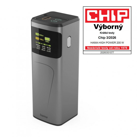 Power Pack High Power, 200 W, 24000 mAh, 2x USB‑C + USB‑A