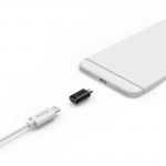 Adaptér, USB-C zásuvka - Micro-USB konektor, 3 kusy, čierna