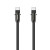 Kábel USB-C a remienok na telefón, 2v1 riešenie, 1,2 m, čierna