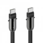 Kábel USB-C a remienok na telefón, 2v1 riešenie, 1,2 m, čierna Kábel USB-C a remienok na telefón, 2v1 riešenie, 1,2 m, čierna