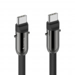 Kábel USB-C a remienok na telefón, 2v1 riešenie, 1,2 m, čierna Kábel USB-C a remienok na telefón, 2v1 riešenie, 1,2 m, čierna
