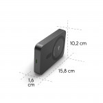 Qi2 Bezdrôtový power bank, 10000mAh, induktívne nabíjanie, antracitová