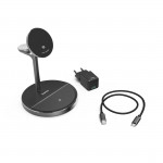 Bezdrôtová nabíjačka s držiakom 3v1, Qi2 15 W, USB-C adaptér 45 W Bezdrôtová nabíjačka s držiakom 3v1, Qi2 15 W, USB-C adaptér 45 W