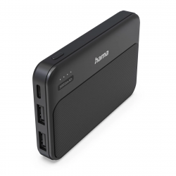 Pocket 5, powerbanka 5000 mAh, 2,1 A, výstup: 2x USB-A, čierna