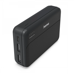 Pocket 10, powerbanka 10000 mAh, 2,1 A, výstup: 2x USB-A, čierna