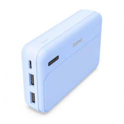 Pocket 10, powerbanka 10000 mAh, 2,1 A, výstup: 2x USB-A, modrá