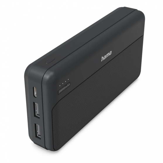 Pocket 20, powerbanka 20000 mAh, 2,1 A, výstup: 2x USB-A, čierna