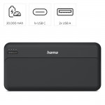 Pocket 20, powerbanka 20000 mAh, 2,1 A, výstup: 2x USB-A, čierna