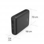 New Performance 10, powerbanka 10000 mAh, 3 A, 15 W, 1x USB-C, 2x USB-A