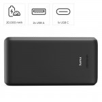 New Performance 20, powerbanka 20000 mAh, 3 A, 15 W, 1x USB-C, 2x USB-A New Performance 20, powerbanka 20000 mAh, 3 A, 15 W, 1x USB-C, 2x USB-A