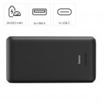 New Performance 24, powerbanka 24000 mAh, 3 A, 15 W, 1x USB-C, 2x USB-A New Performance 24, powerbanka 24000 mAh, 3 A, 15 W, 1x USB-C, 2x USB-A