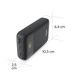 PD10-W20 powerbanka, 10000 mAh, 20 W, 2x USB-C, 1x USB-A, displej