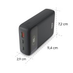 PD20-W20 powerbanka, 20000 mAh, 20 W, 2x USB-C, 1x USB-A, displej PD20-W20 powerbanka, 20000 mAh, 20 W, 2x USB-C, 1x USB-A, displej
