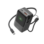 Roll Up powerbanka, 10000 mAh, 20 W, 1x USB-C, 1x USB-A, navíjací kábel