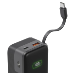 Roll Up powerbanka, 10000 mAh, 20 W, 1x USB-C, 1x USB-A, navíjací kábel