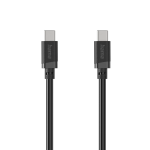 Charging Cable, USB-C - USB-C, 60 W, 1 m, black