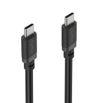 Charging Cable, USB-C - USB-C, 60 W, 1 m, black