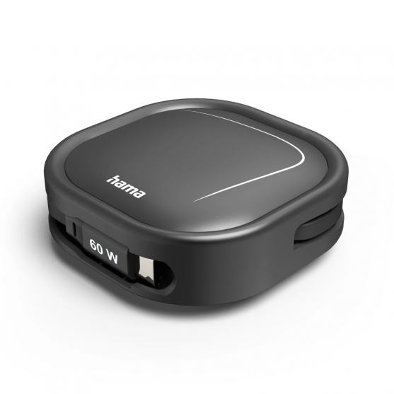 Navíjací USB-C kábel, 1 m, USB 2.0, 60 W Navíjací USB-C kábel, 1 m, USB 2.0, 60 W