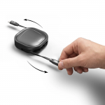 Navíjací USB-C kábel, 1 m, USB 2.0, 60 W Navíjací USB-C kábel, 1 m, USB 2.0, 60 W