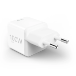 Fast Charger, GaN, USB-C, Super-Mini Charger, PD, 100 W, white Fast Charger, GaN, USB-C, Super-Mini Charger, PD, 100 W, white