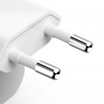 Rýchlonabíjačka, GaN, 2x USB-C, skladací mini nabíjač, PD, 40 W, biela