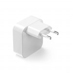 Rýchlonabíjačka, GaN, 2x USB-C, skladací mini nabíjač, PD, 40 W, biela