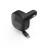 Rýchlonabíjačka do auta, 2x USB‑C, vysúvací kábel, PD, 30 W, čierna