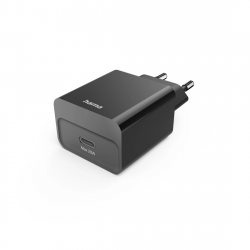 Rýchla USB nabíjačka USB-C PD 20 W, čierna
