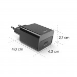 Rýchla USB nabíjačka USB-C PD 20 W, čierna Rýchla USB nabíjačka USB-C PD 20 W, čierna