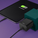 Rýchla USB nabíjačka USB-C PD 20 W, čierna Rýchla USB nabíjačka USB-C PD 20 W, čierna