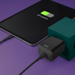 Rýchla USB nabíjačka USB-C PD 20 W, čierna Rýchla USB nabíjačka USB-C PD 20 W, čierna