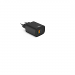 Rýchla USB nabíjačka USB-C, USB-A, PD/QC 30 W, čierna Rýchla USB nabíjačka USB-C, USB-A, PD/QC 30 W, čierna