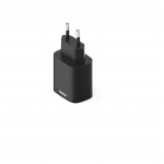 Rýchla USB nabíjačka USB-C, USB-A, PD/QC 30 W, čierna Rýchla USB nabíjačka USB-C, USB-A, PD/QC 30 W, čierna
