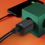 Rýchla USB nabíjačka USB-C, USB-A, PD/QC 30 W, čierna Rýchla USB nabíjačka USB-C, USB-A, PD/QC 30 W, čierna