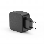 Rýchla USB nabíjačka 2x USB-C, USB-A, PD/QC 65 W, čierna Rýchla USB nabíjačka 2x USB-C, USB-A, PD/QC 65 W, čierna