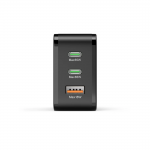 Rýchla USB nabíjačka 2x USB-C, USB-A, PD/QC 65 W, čierna Rýchla USB nabíjačka 2x USB-C, USB-A, PD/QC 65 W, čierna
