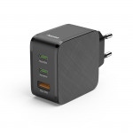 Rýchla USB nabíjačka 2x USB-C, USB-A, PD/QC 65 W, čierna Rýchla USB nabíjačka 2x USB-C, USB-A, PD/QC 65 W, čierna