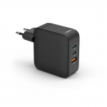 Rýchla USB nabíjačka GaN 2x USB-C, USB-A, PD 100 W, čierna Rýchla USB nabíjačka GaN 2x USB-C, USB-A, PD 100 W, čierna