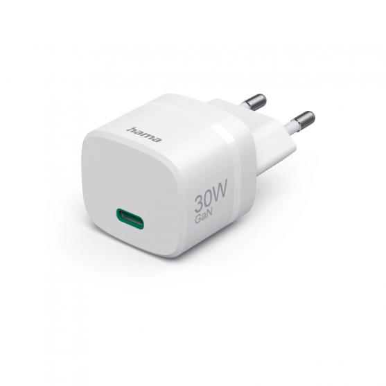 Fast Charger, GaN, USB-C, PD/Qualcomm®, Zero Standby, 30 W, white Fast Charger, GaN, USB-C, PD/Qualcomm®, Zero Standby, 30 W, white