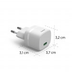 Fast Charger, GaN, USB-C, PD/Qualcomm®, Zero Standby, 30 W, white Fast Charger, GaN, USB-C, PD/Qualcomm®, Zero Standby, 30 W, white